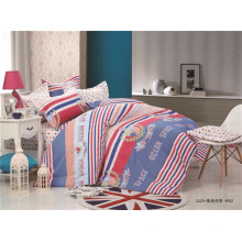 Kundenspezifisches Design 4pc 100% Baumwolle bedrucktes Bett verteilte Duvetabdeckung